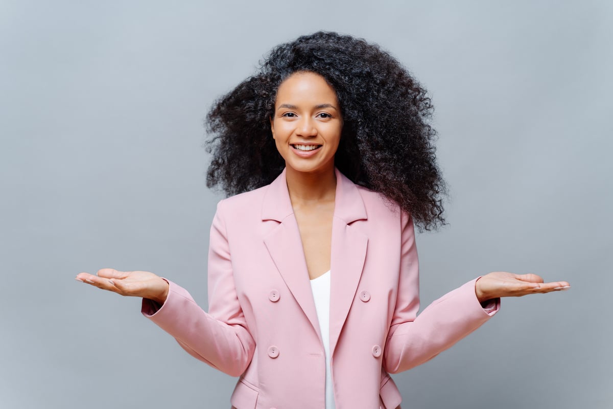 Cheerful Female Business Worker